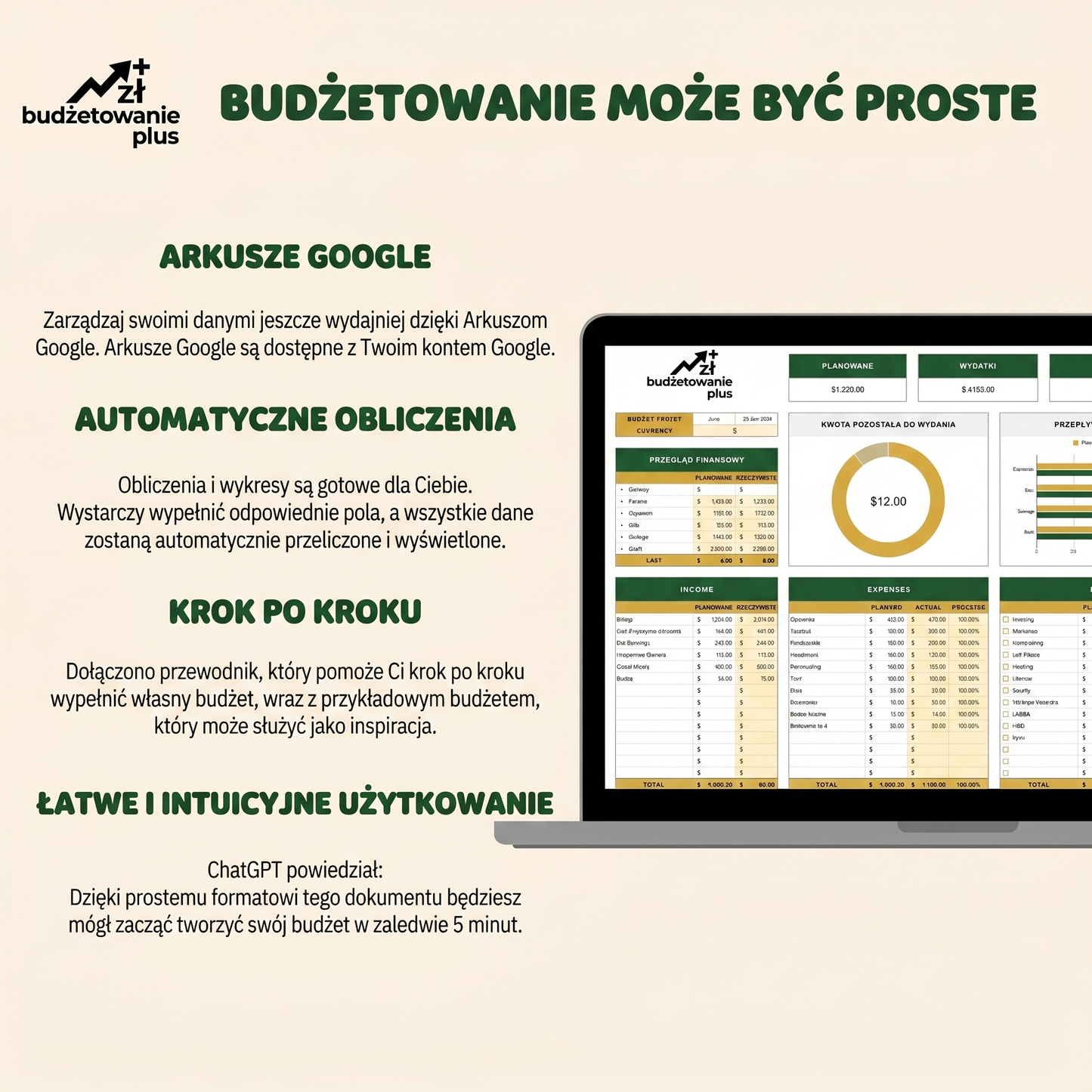 Budżet dla Rodzin i Par - Szablon Arkusza Excel